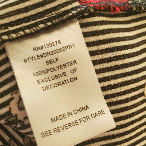 DR2 by Daniel Rainn floral print flowy high low blouse - Picture 10 of 10